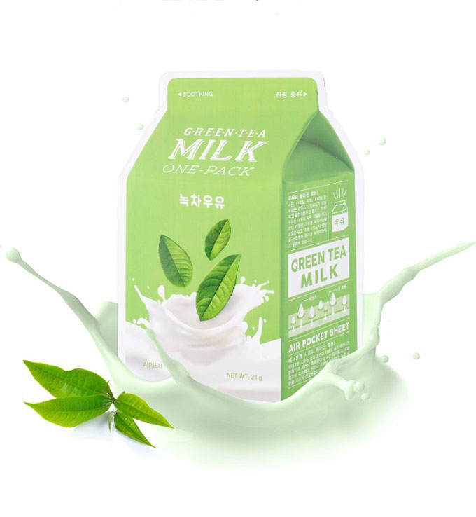 A'Pieu Green Tea Milk One Pack -sheet mask